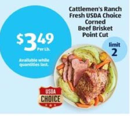 Cattlemen's Ranch Fresh USDA Choice Corned Beef Brisket Point Cut