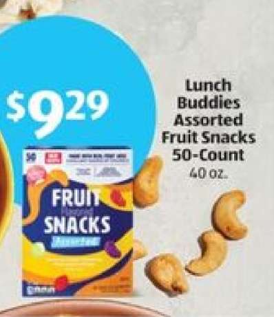 Lunch Buddies Assorted Fruit Snacks 50-Count