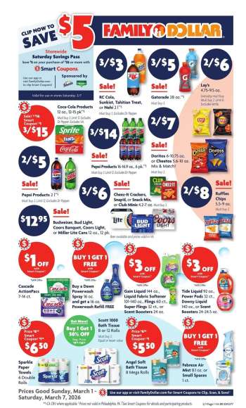 Family Dollar Flyer - 03/01/2026 - 03/07/2026.