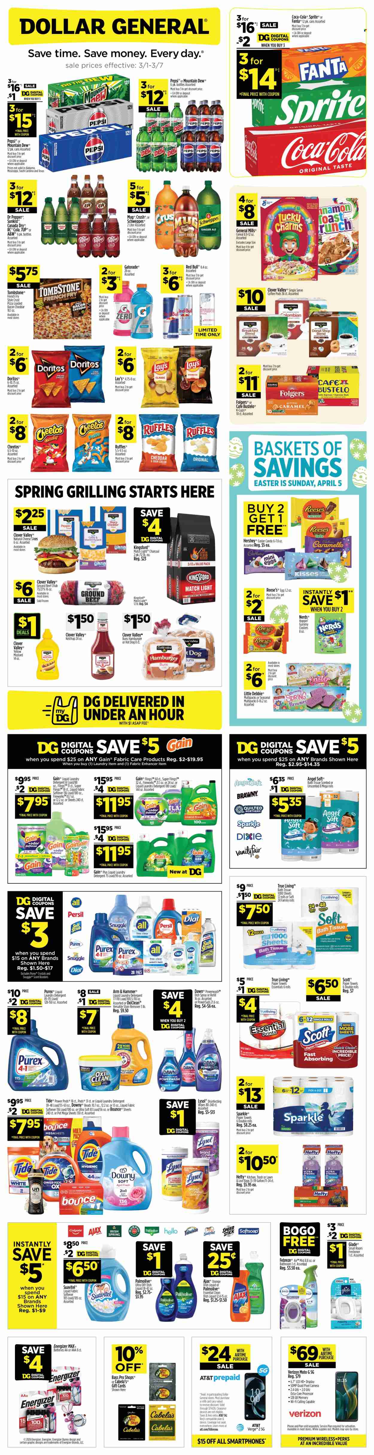 Dollar General ad - 03/01/2026 - 03/07/2026. Page 1