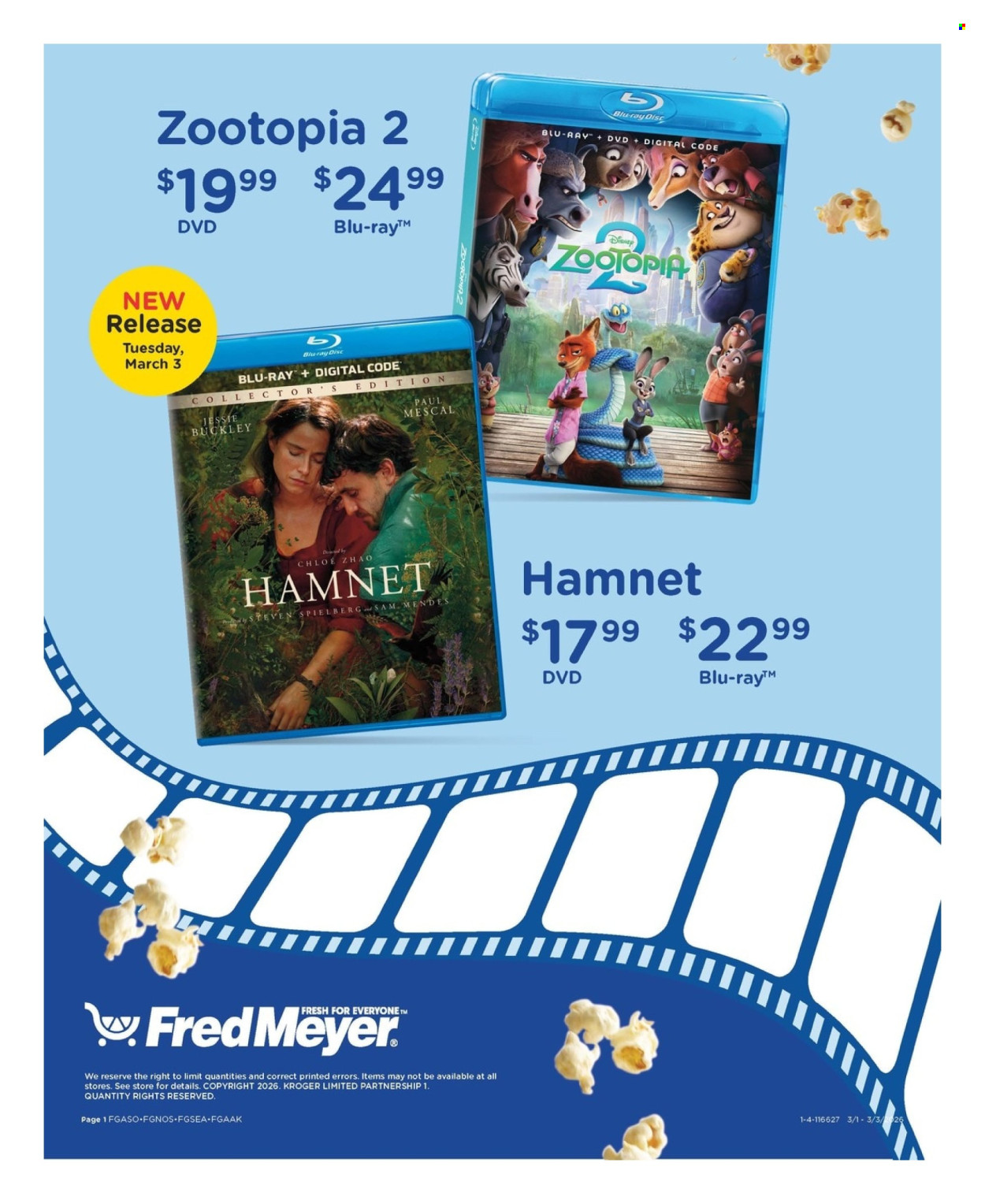 Fred Meyer ad - 03/01/2026 - 03/03/2026. Page 1