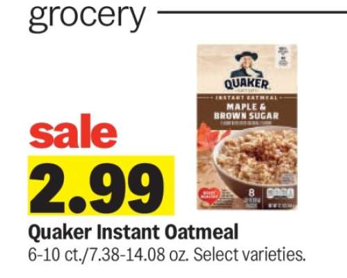 Quaker Instant Oatmeal