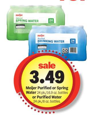 Meijer Purified or Spring Water