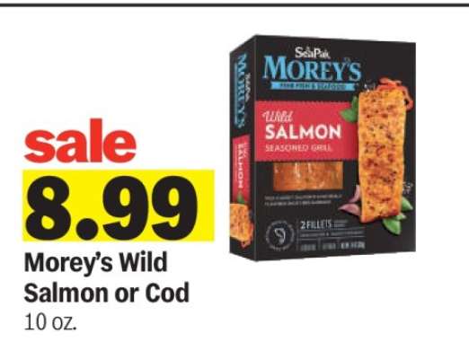 Morey's Wild Salmon or Cod