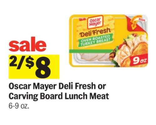 Oscar Mayer Deli Fresh or Carving Board Lunch Meat