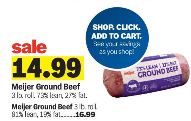 Meijer Ground Beef*