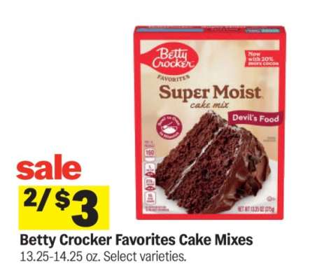 Betty Crocker Favorites Cake Mixes*