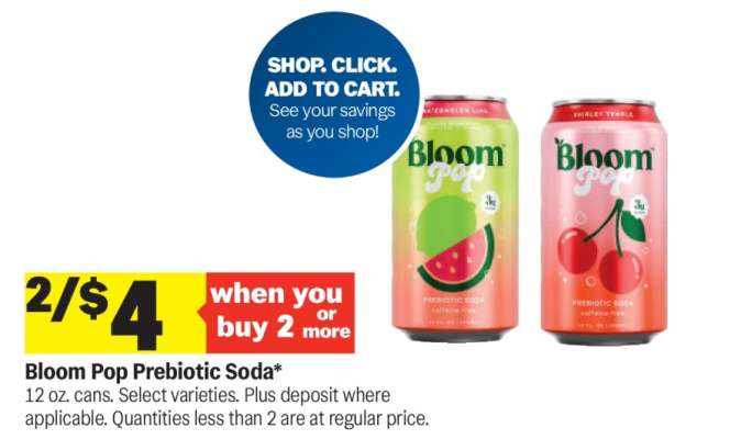 BLOOM POP PREBIOTIC SODA