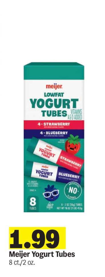 Meijer Yogurt Tubes