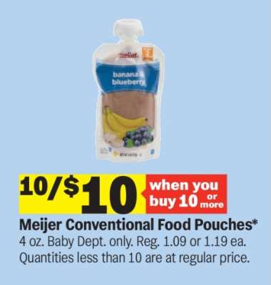 Meijer Conventional Food Pouches*
