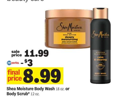 Shea Moisture Body Wash or Body Scrub