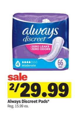 Always Discreet Pads