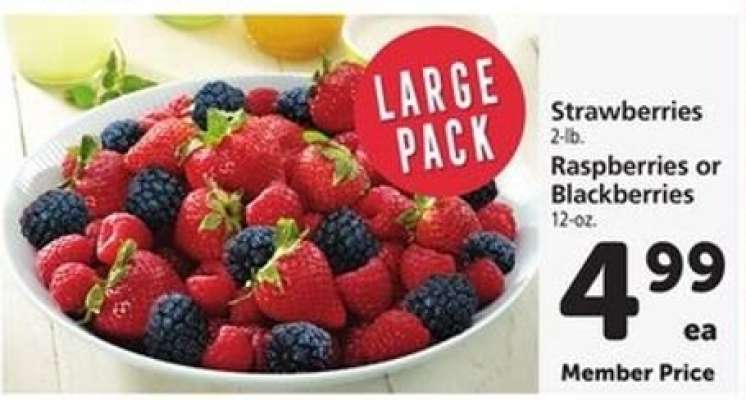 Strawberries, Raspberries or Blackberries