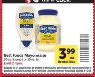 Best Foods Mayonnaise