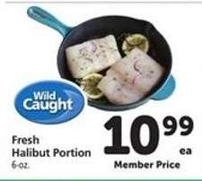 Fresh Halibut Portion