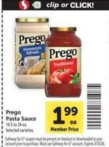 Prego Pasta Sauce