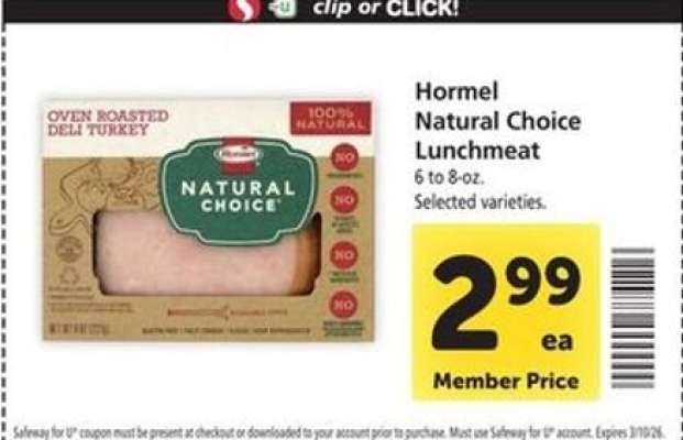 Hormel Natural Choice Lunchmeat