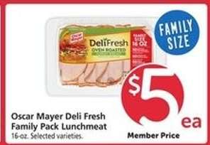 Oscar Mayer Deli Fresh Family Pack Lunchmeat