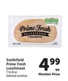 Smithfield Prime Fresh Lunchmeat