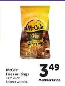 McCain Fries or Rings