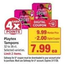 Playtex Tampons