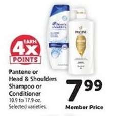 Pantene or Head & Shoulders Shampoo or Conditioner