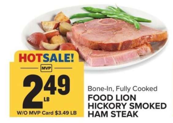 Food Lion Hickory Smoked Ham Steak