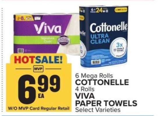 Cottonelle & Viva Paper Towels