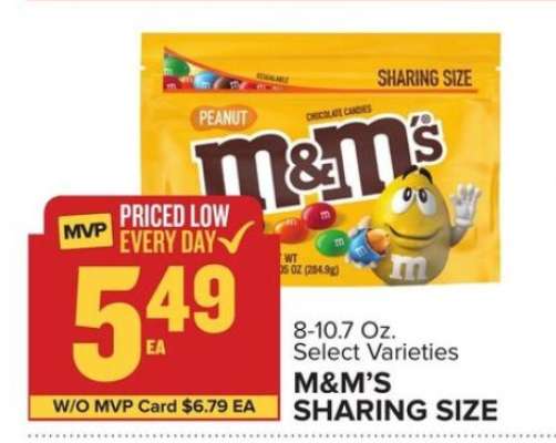 M&M's Sharing Size