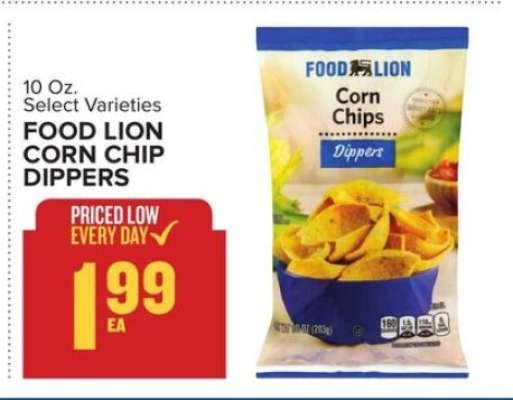 FOOD LION CORN CHIP DIPPERS