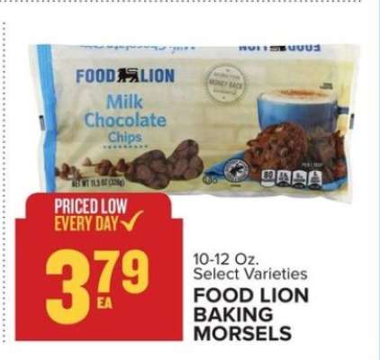 FOOD LION BAKING MORSELS