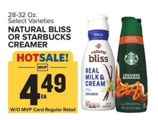 Natural Bliss or Starbucks creamer