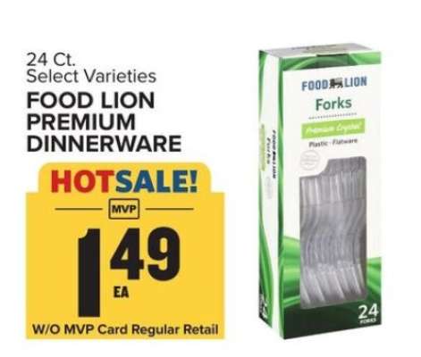 Food Lion Premium Dinnerware