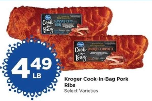 Kroger Cook In Bag Pork Ribs