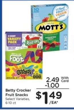 Betty Crocker Fruit Snacks