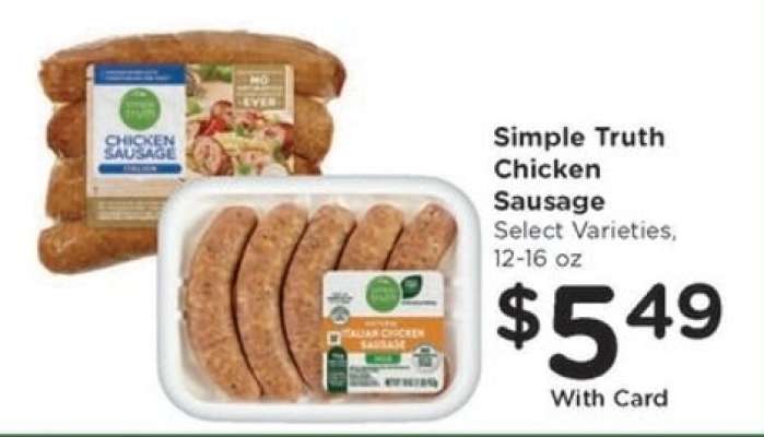 Simple Truth Chicken Sausage