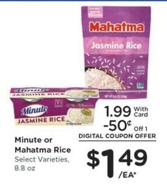 Minute or Mahatma Rice