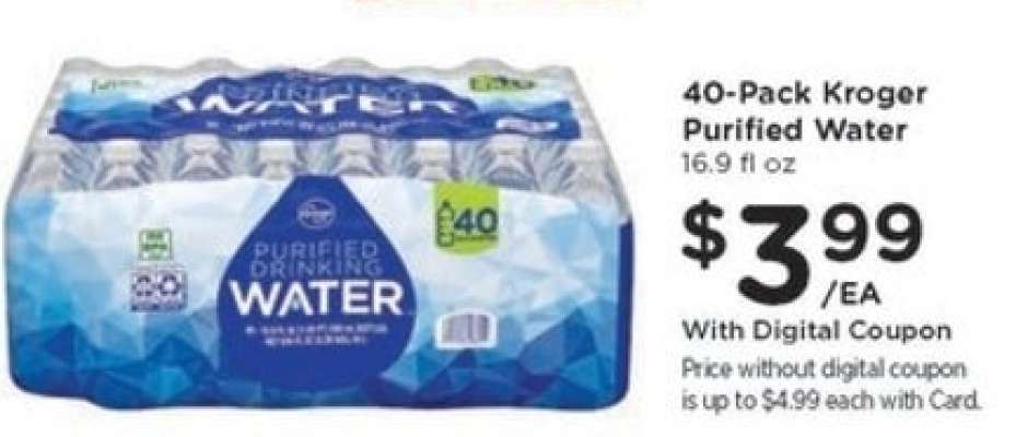 40-Pack Kroger Purified Water