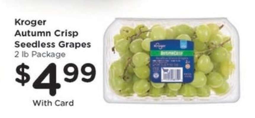 Kroger Autumn Crisp Seedless Grapes