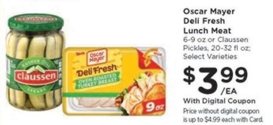 Oscar Mayer Deli Fresh Lunch Meat