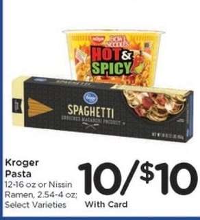 Kroger Pasta