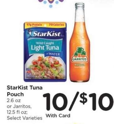 StarKist Tuna Pouch or Jarritos
