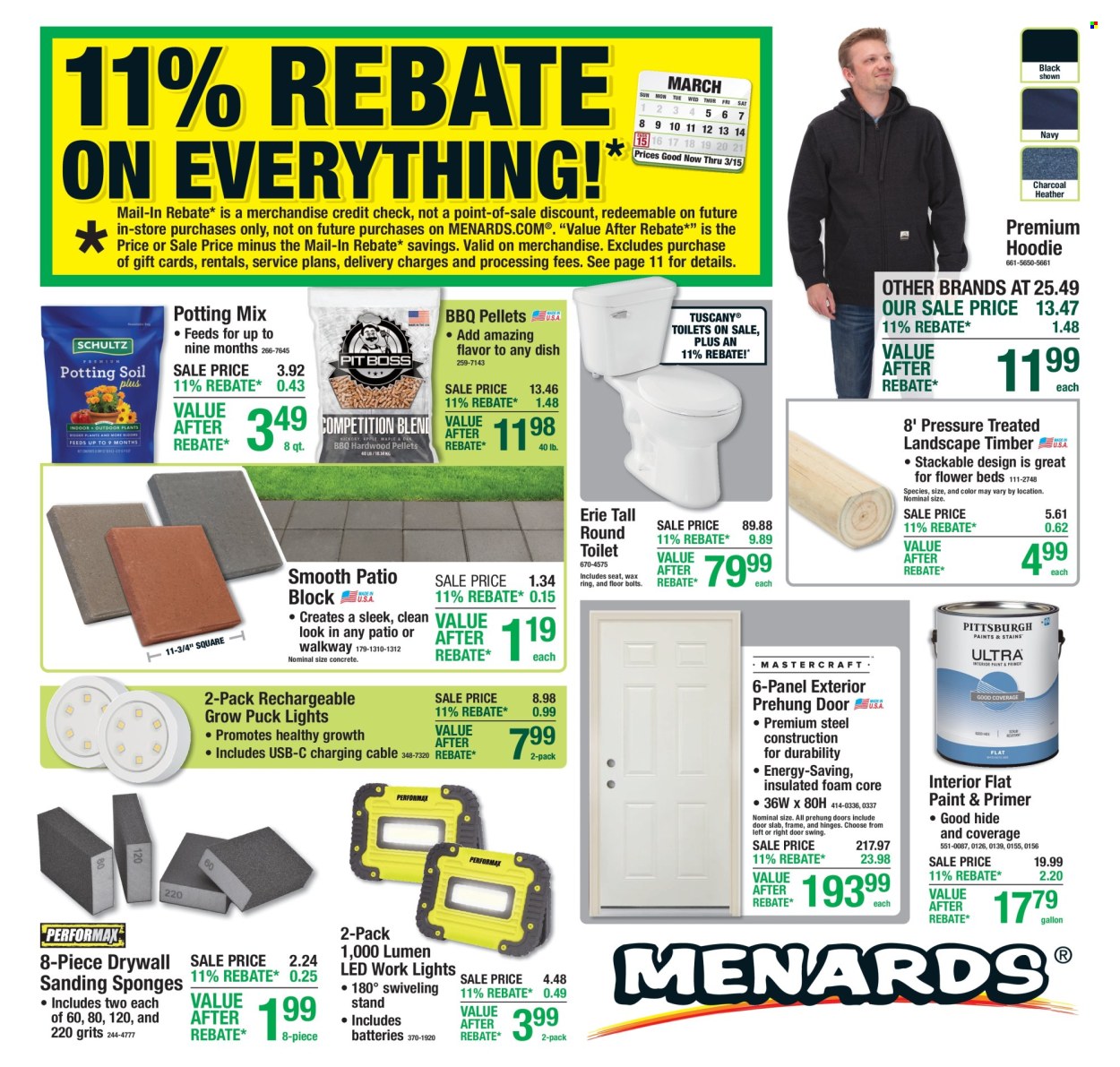 Menards ad - 03/05/2026 - 03/15/2026. Page 1