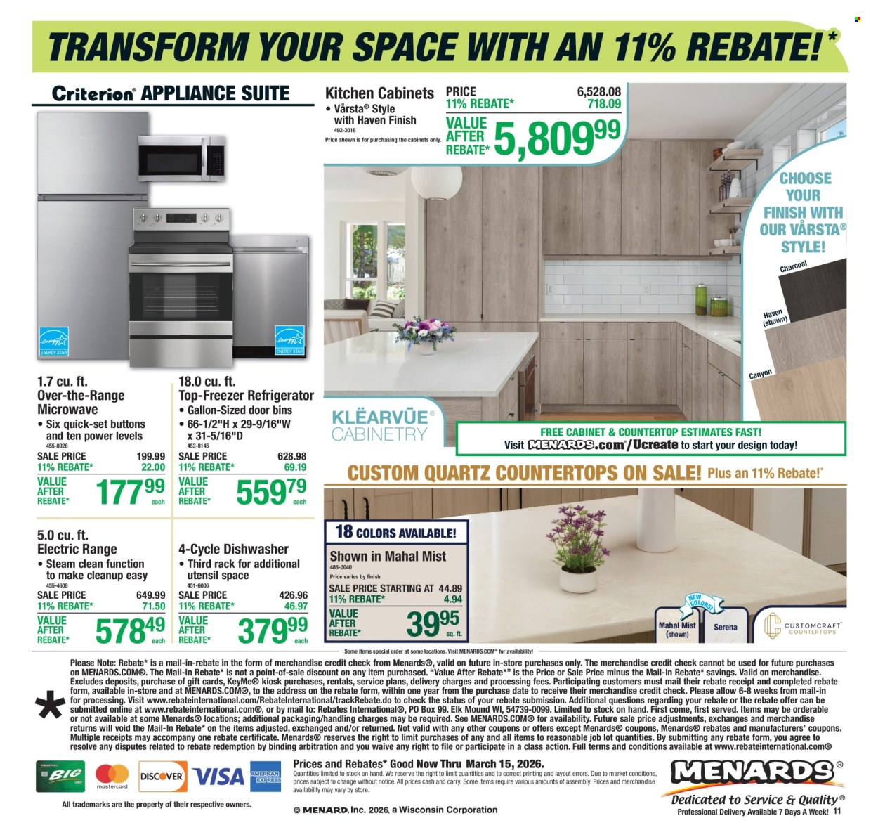 Menards ad - 03/05/2026 - 03/15/2026. Page 17