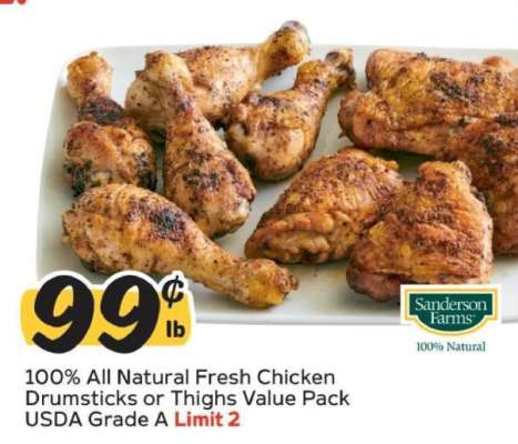 Sanderson Farms 100% All Natural Fresh Chicken