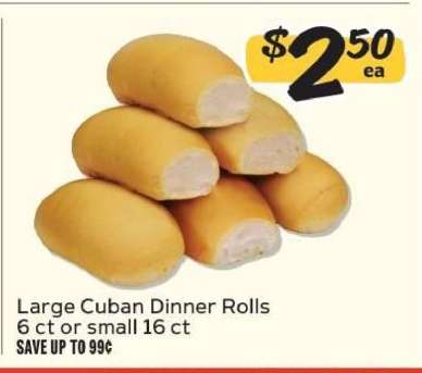 Large Cuban Dinner Rolls