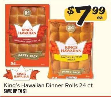 King's Hawaiian Dinner Rolls 24 ct