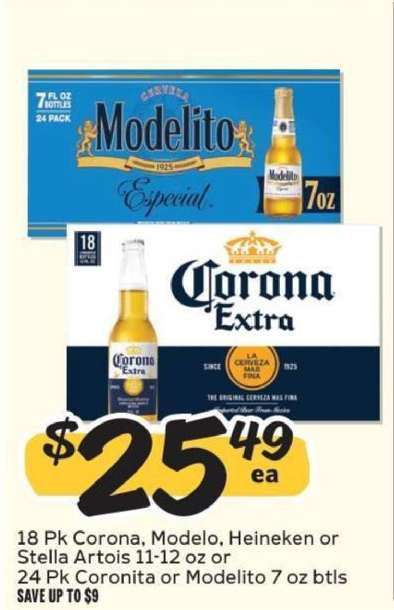 Corona, Modelo, Heineken or Stella Artois