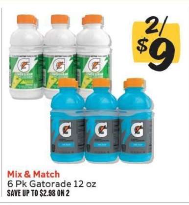 6 Pk Gatorade 12 oz