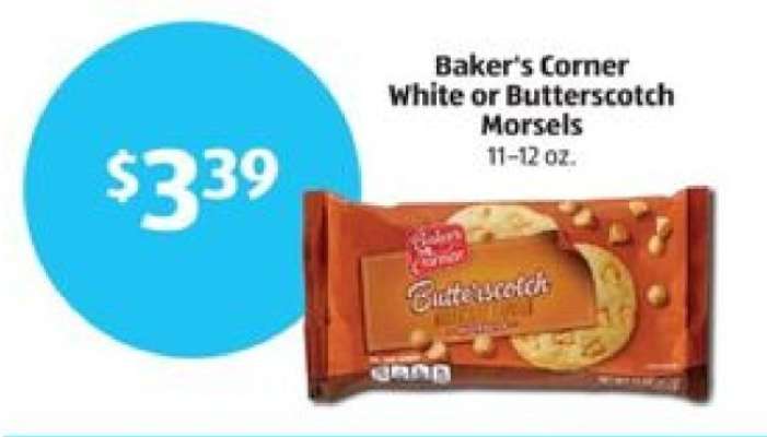 Baker's Corner White or Butterscotch Morsels